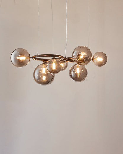 Diff Colored Glass Ball Chandelier-DF2253