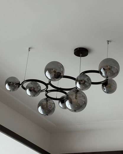 Diff Colored Glass Ball Chandelier-DF2253