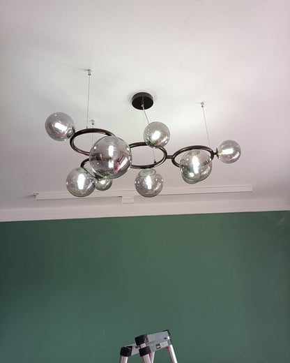 Diff Colored Glass Ball Chandelier-DF2253