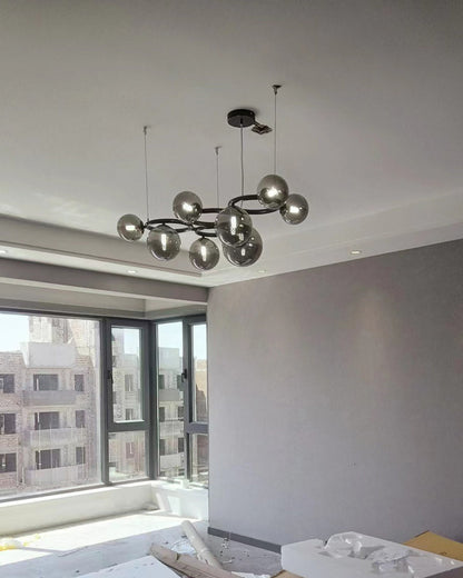 Diff Colored Glass Ball Chandelier-DF2253