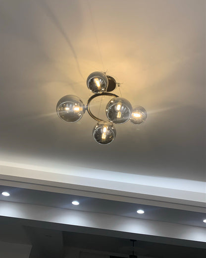 Diff Colored Glass Ball Chandelier-DF2253