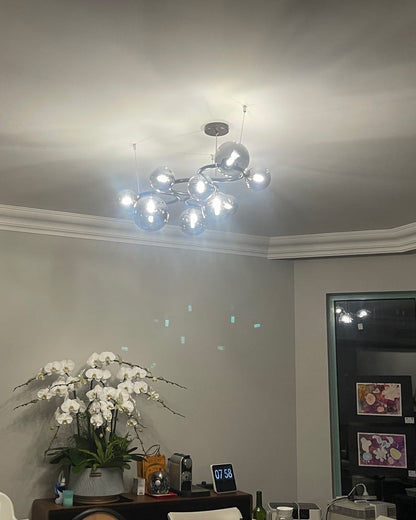 Diff Colored Glass Ball Chandelier-DF2253