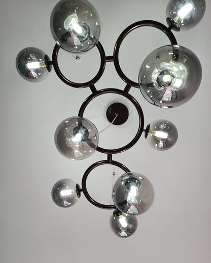 Diff Colored Glass Ball Chandelier-DF2253