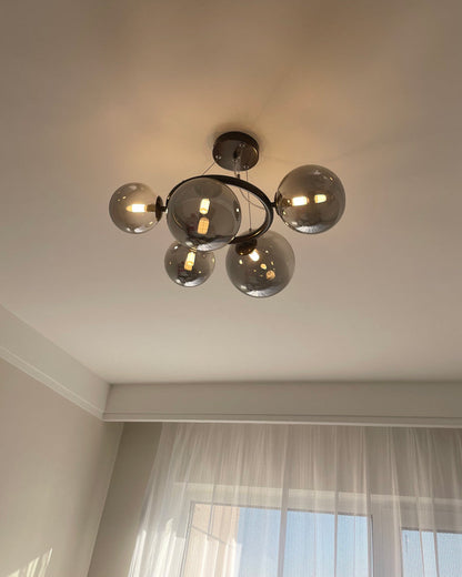 Diff Colored Glass Ball Chandelier-DF2253