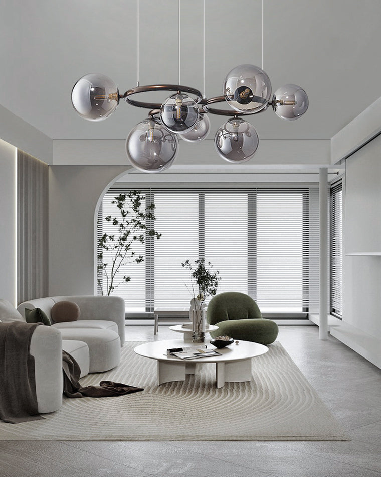 Diff Colored Glass Ball Chandelier-DF2253