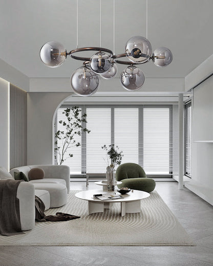 Diff Colored Glass Ball Chandelier-DF2253