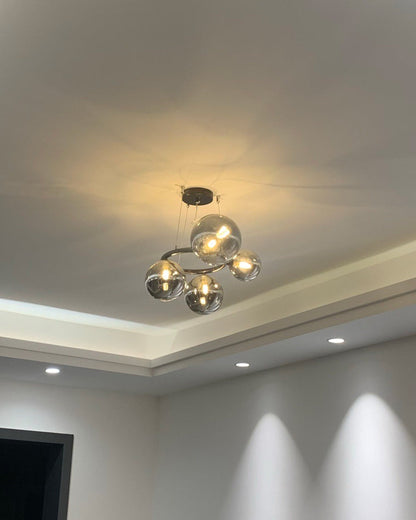 Diff Colored Glass Ball Chandelier-DF2253