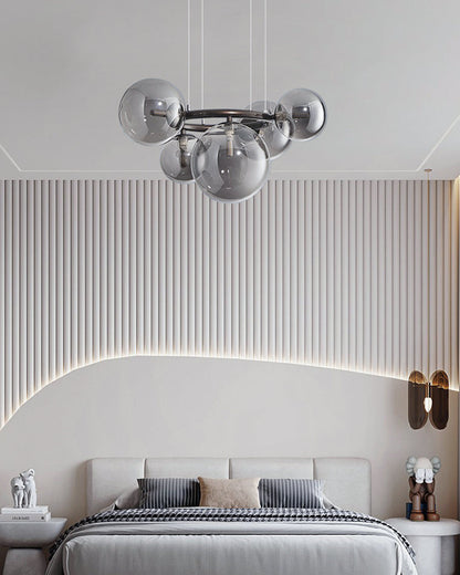 Diff Colored Glass Ball Chandelier-DF2253