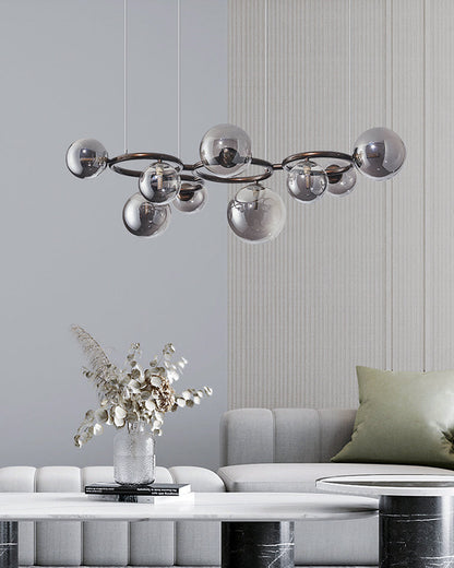 Diff Colored Glass Ball Chandelier-DF2253