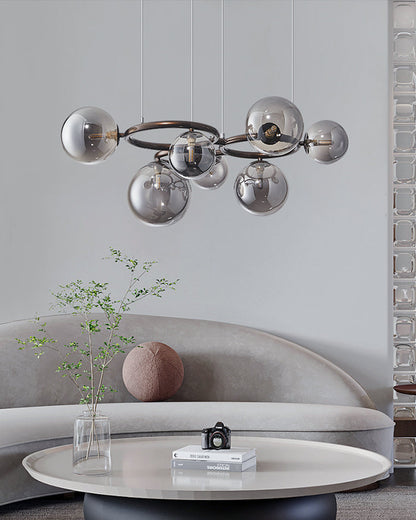 Diff Colored Glass Ball Chandelier-DF2253