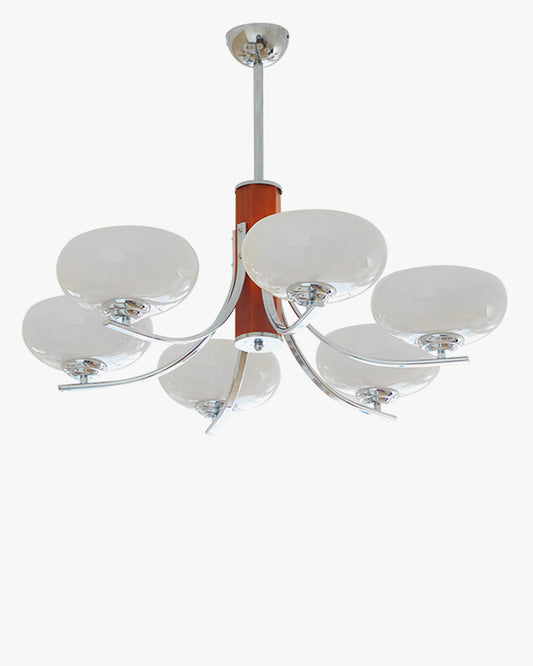 Diff Art Deco Milk Glass Chandelier-DF2302