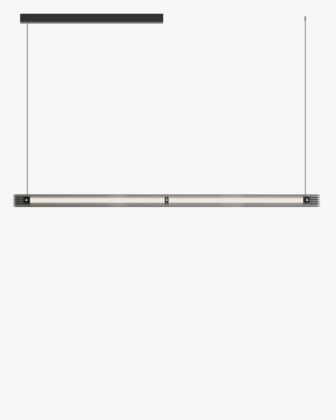 Diff Black Ribbed Glass Linear Pendant Light-DF2308