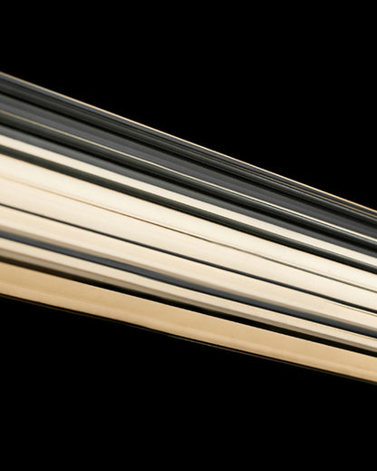 Diff Black Ribbed Glass Linear Pendant Light-DF2308