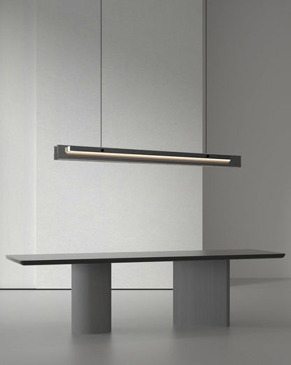 Diff Black Glass Linear Pendant-DF2309