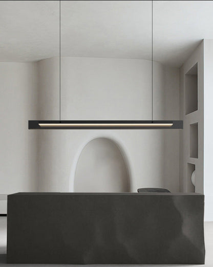 Diff Black Glass Linear Pendant-DF2309