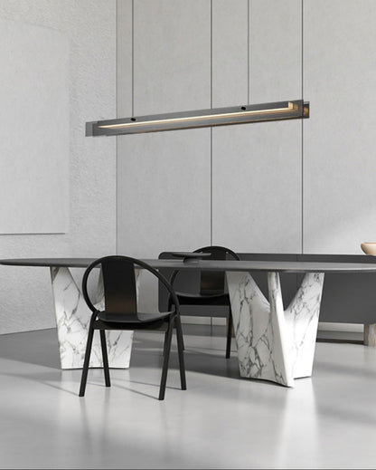 Diff Black Glass Linear Pendant-DF2309
