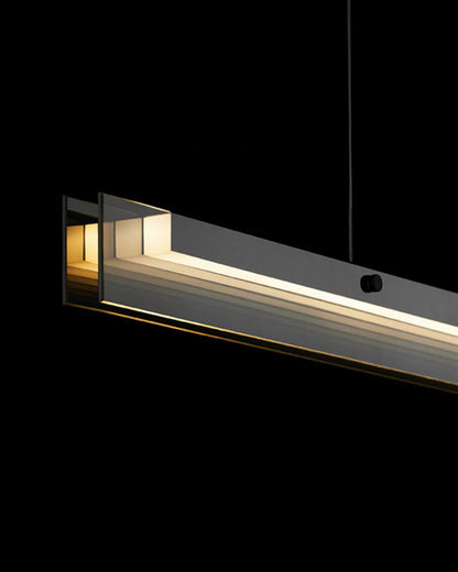 Diff Black Glass Linear Pendant-DF2309