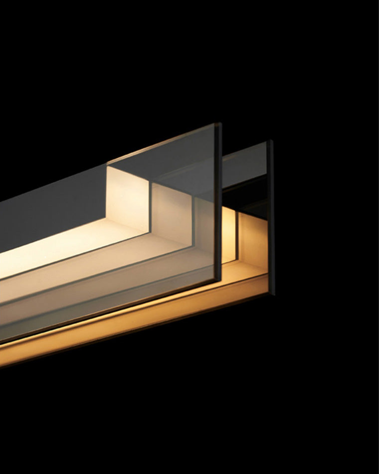 Diff Black Glass Linear Pendant-DF2309