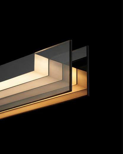 Diff Black Glass Linear Pendant-DF2309
