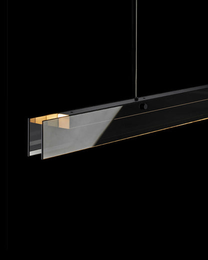 Diff Black Glass Linear Pendant-DF2309