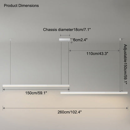 Diff Linear Pendant Light-DF2011