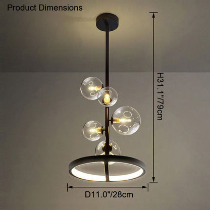 Diff Vertical Glass Bubble Chandelier-DF2293