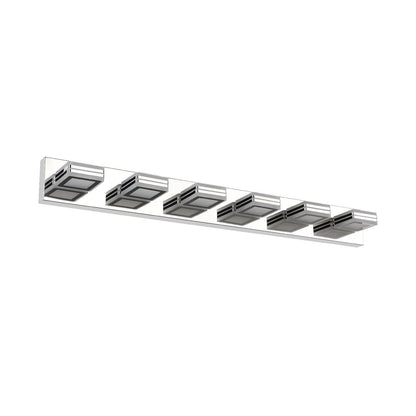 6-Lights Acrylic Modern Chrome Makeup Mirror Light-DG2029