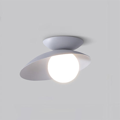 Diff Frosted Glass Globe Asymmetrical Ceiling Light-DF1021