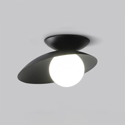 Diff Frosted Glass Globe Asymmetrical Ceiling Light-DF1021