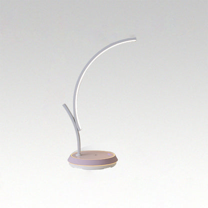 Diff Dimmable Touch Arc Desk Lamp with Wireless Charger-DF8041