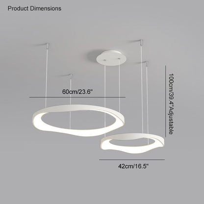 Diff Wavy Circular Led Chandelier-DF2028