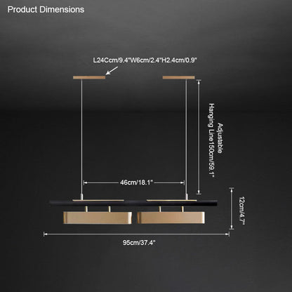 Diff Triple Linear Pendant Chandelier-DF2103
