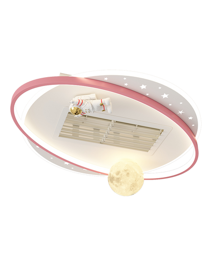 Diff Childish Low Profile Ceiling Fan with Dimmable Light-DF5056