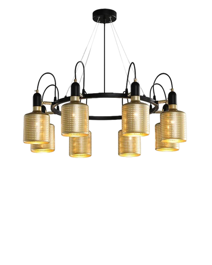 Diff Industrial Gold Chandelier-DF2262