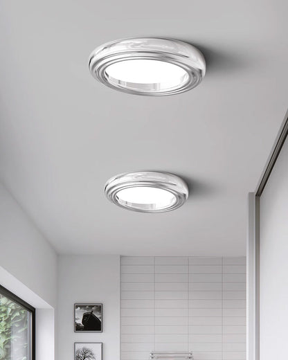 Diff Round Chrome Flush Mount Ceiling Light-DF1063