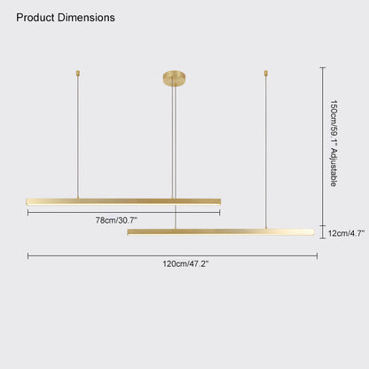 Diff Multi Light Sticks LED Chandelier-DF2018