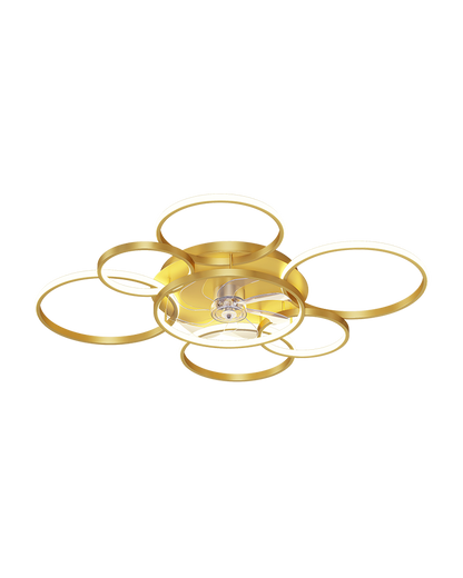 Diff Low Profile Ceiling Fan Chandelier with Remote-DF5050
