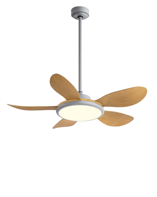 Diff 42" Wood Grain Ceiling Fan with Dimmable Light-DF5003