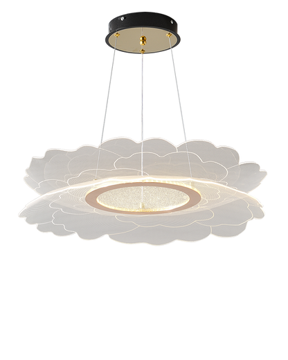 Diff Champagne Gold Acrylic Flower Chandelier-DF2275