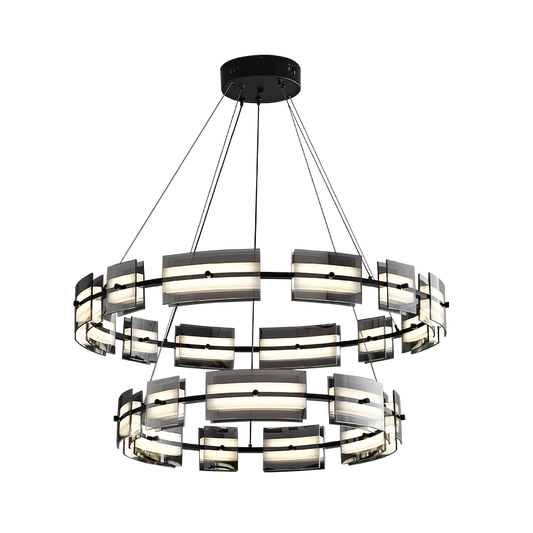 Diff Tiered Circles Glass Chandelier-DF2220