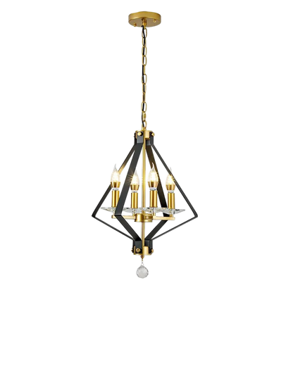 Diff Prism Gold Candle Chandelier-DF2263
