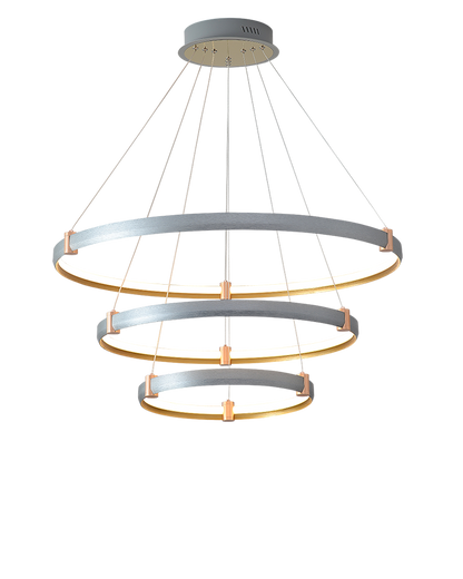 Diff Grey Tiered Circular Led Chandelier-DF2269