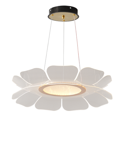 Diff Champagne Gold Acrylic Flower Chandelier-DF2275