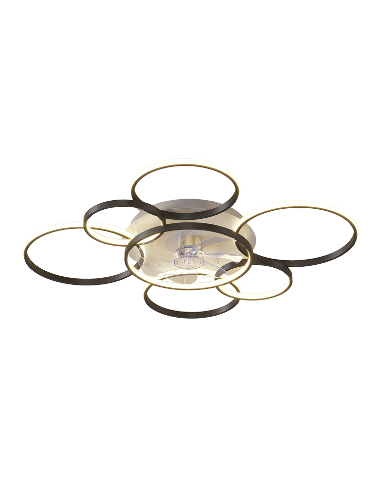 Diff Low Profile Ceiling Fan Chandelier with Remote-DF5050