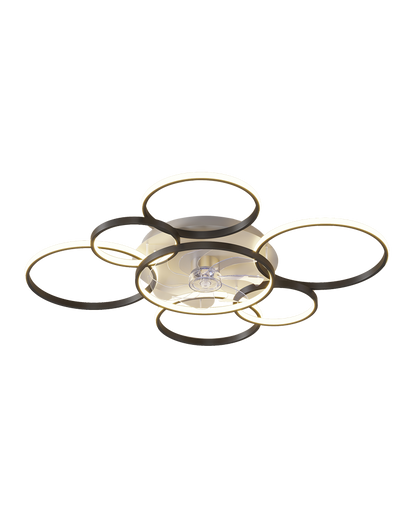 Diff Low Profile Ceiling Fan Chandelier with Remote-DF5050