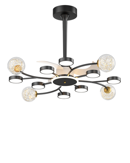 Diff Invisible Ceiling Fan Chandelier with Remote-DF5046
