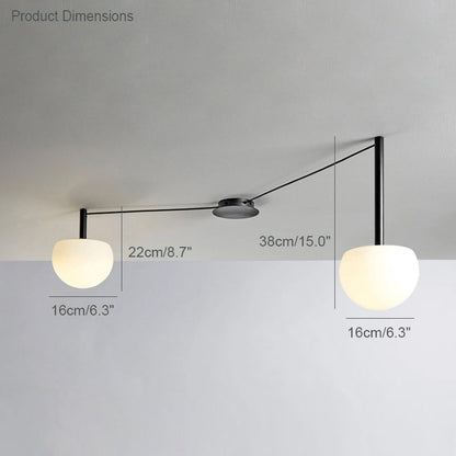 Diff Custom Frosted Glass Globe Ceiling Light-DF1029