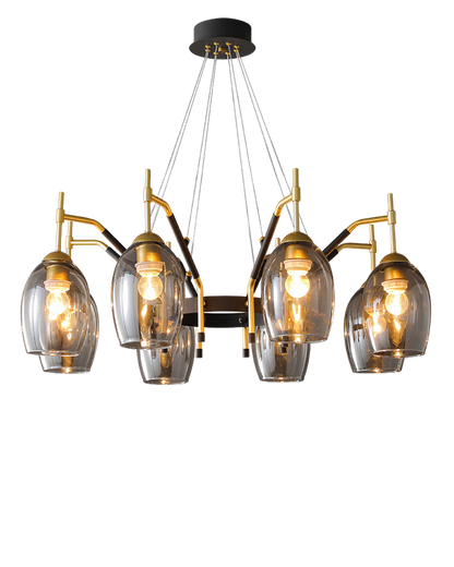 Diff Glass Bell Chandelier-DF2260