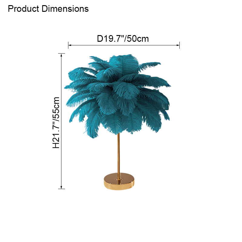 Diff Tree Feather Table Lamp-DF8037