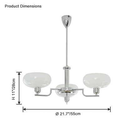 Diff 1920s Milk Glass Chandelier-DF2301